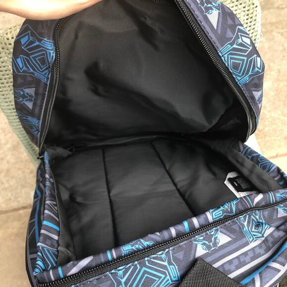 New Hot Topic Marvel Black Panther Geometric Striped Character AOP Backpack - Picture 5 of 6